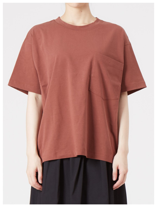 オーガニックコットン天竺ポケットTシャツ