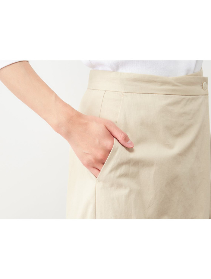 ラップ風ワイドパンツ 詳細画像 ベージュ 7
