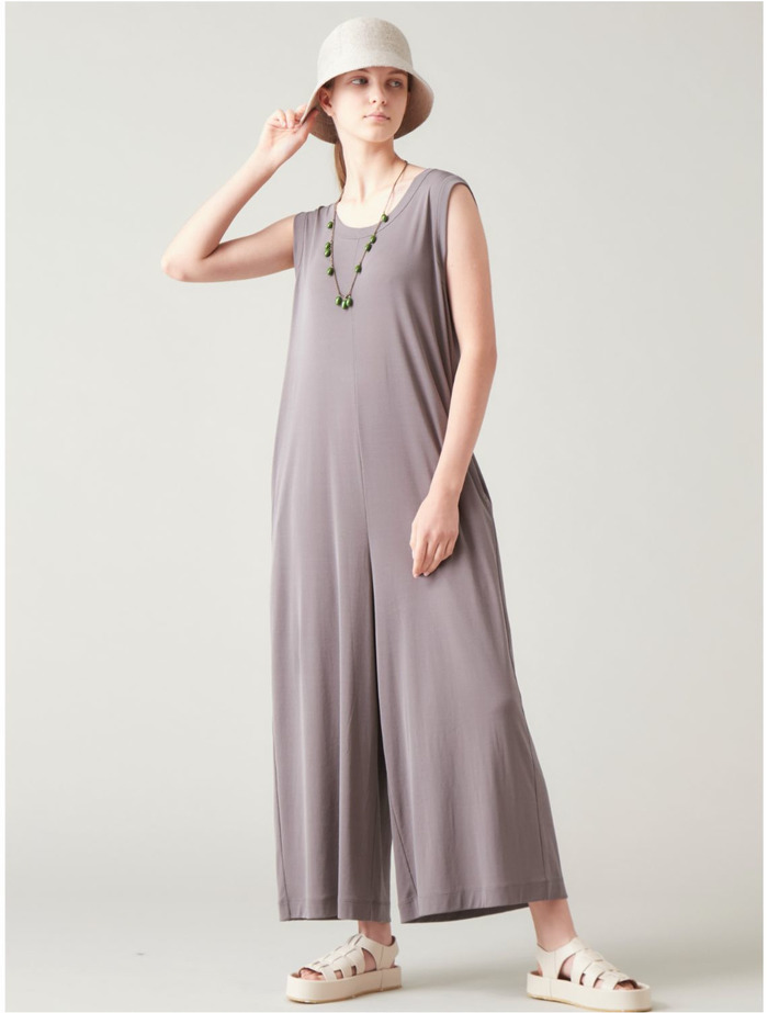 ノースリーブオールインワン 詳細画像 カーキ 1