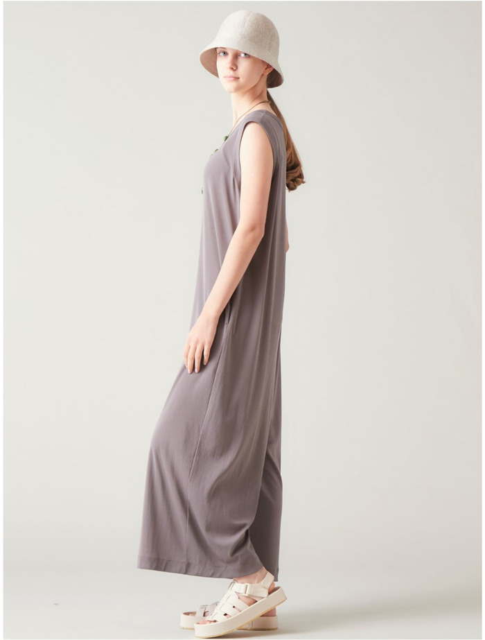 ノースリーブオールインワン 詳細画像 カーキ 2