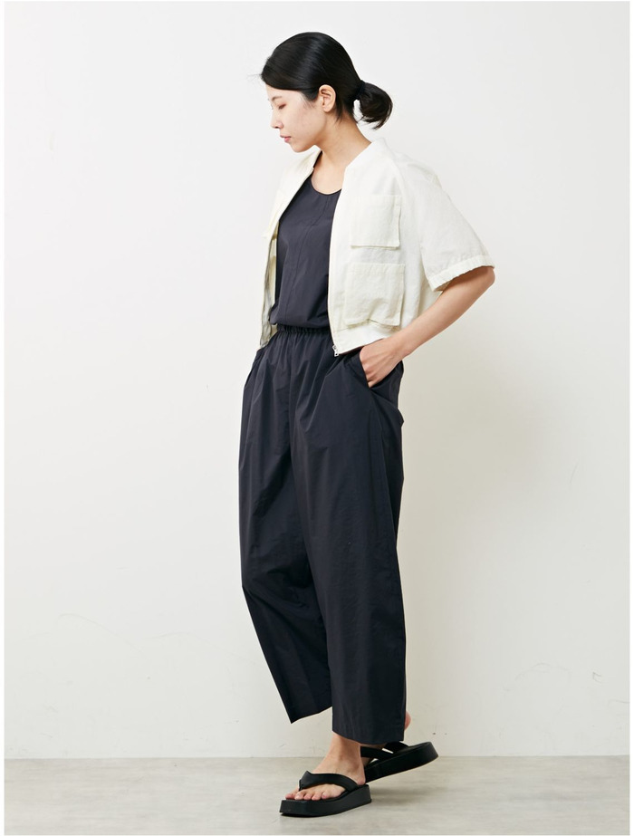 コクーンシルエットバンディングパンツ 詳細画像 ネイビー 5