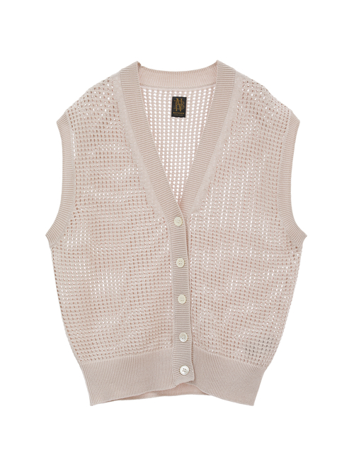 【BATONER】ベスト SUMMER KNIT CARDIGAN VEST