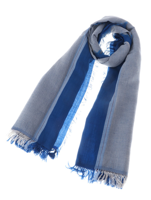 【NIMNIMDUAI】ストール TWISTED WOOL LINEN STRIPE