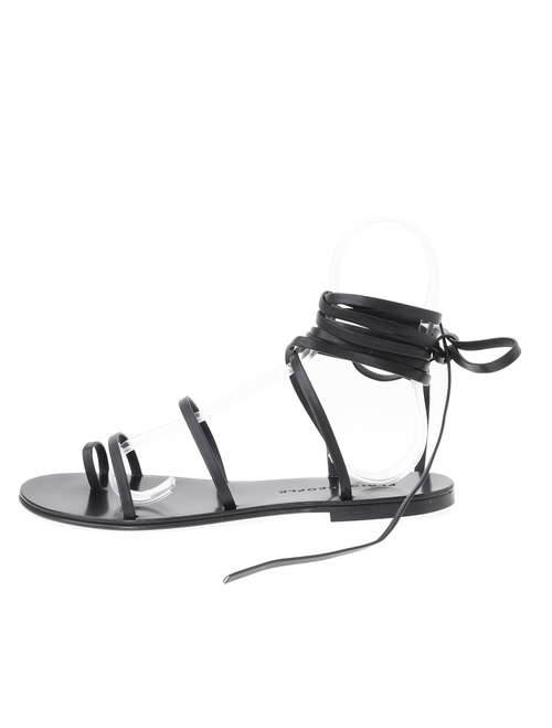 【CORSO ROMA 9】レースアップサンダル 7722 CUOIO NERO