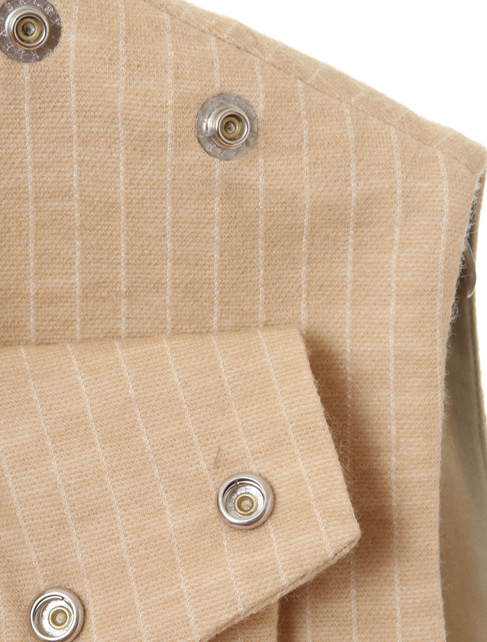 チョークストライプワンピース 詳細画像 ベージュ 7