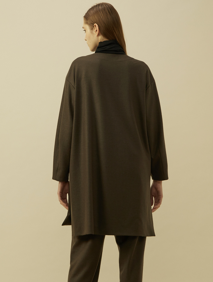 バランサーキュラーミルドVネックチュニックドレス 詳細画像 カーキ 4