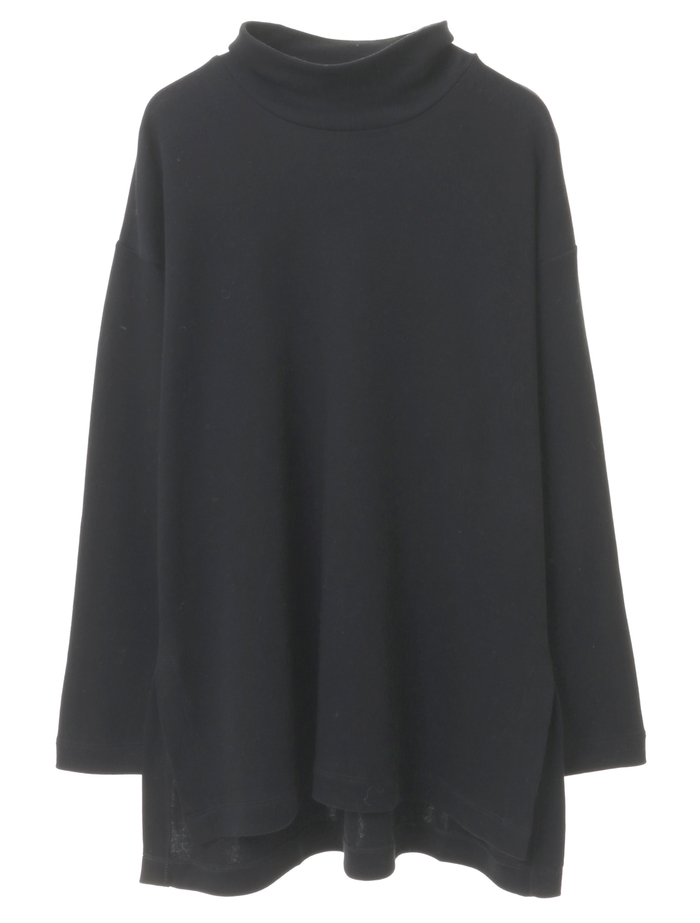 コットンタートルネックプルオーバー 詳細画像 ブラック 1