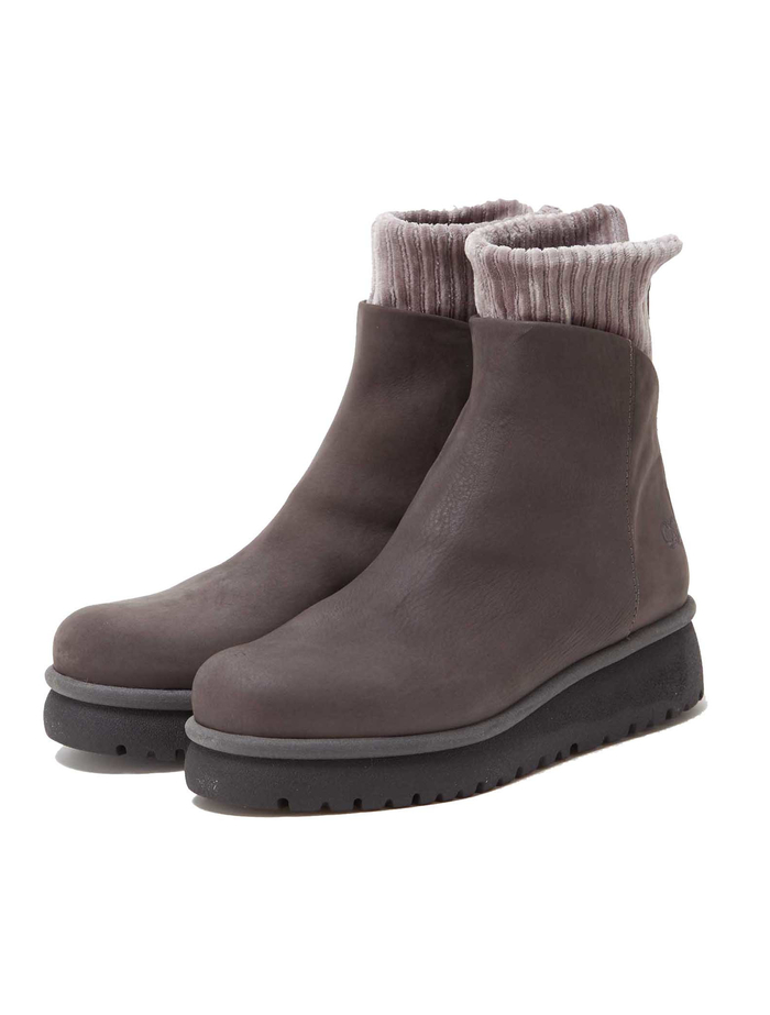 【15th ANNIVERSARY】【PATRIZIA BONFANTI for Plain People】レザーショートブーツ YAYA with infinity 詳細画像 カーキ 1