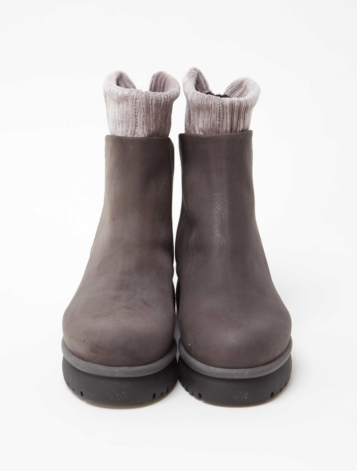 【15th ANNIVERSARY】【PATRIZIA BONFANTI for Plain People】レザーショートブーツ YAYA with infinity 詳細画像 カーキ 3