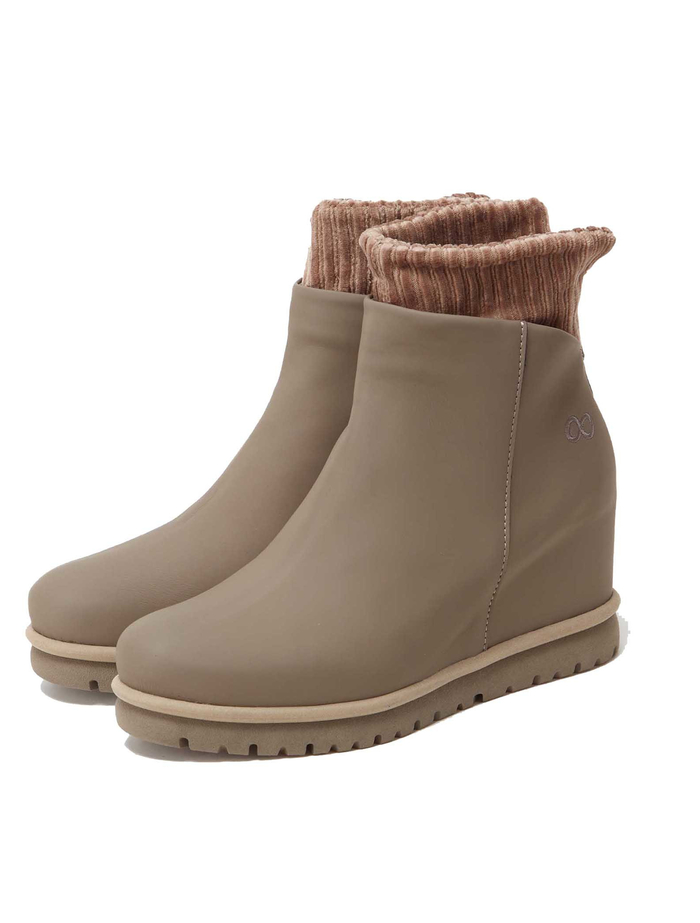 【15th ANNIVERSARY】【PATRIZIA BONFANTI for Plain People】レザーショートブーツ 詳細画像 グレー 1