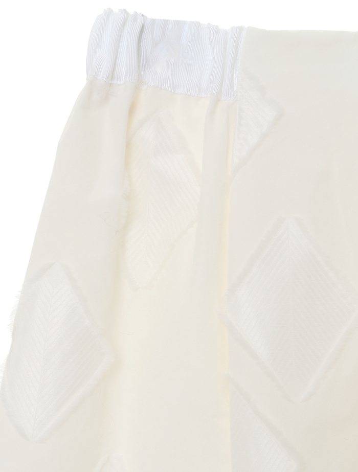 カットジャガードレイヤード風スカート 詳細画像 ホワイト 4