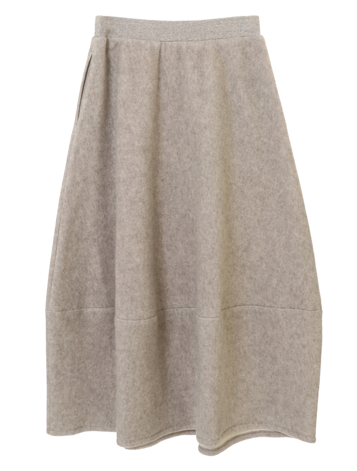 コットンヤク裏毛バレルスカート 詳細画像 ベージュ 10