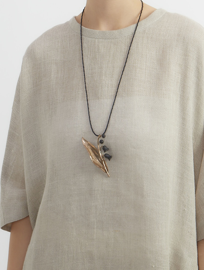 【RENARD BIJOUX/ルナール ビジュー】LILY OF THE VALLEY ネックレス 詳細画像 ブラック 2