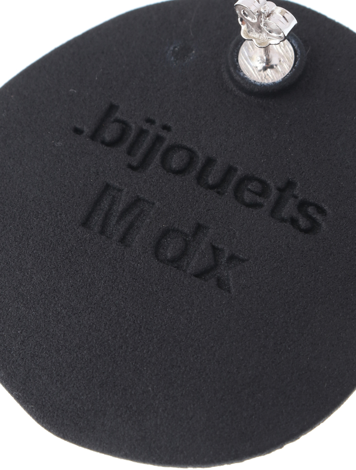 【.bijouets/ビジュエッツ】3Dプリントピアス 詳細画像 ブラック 4