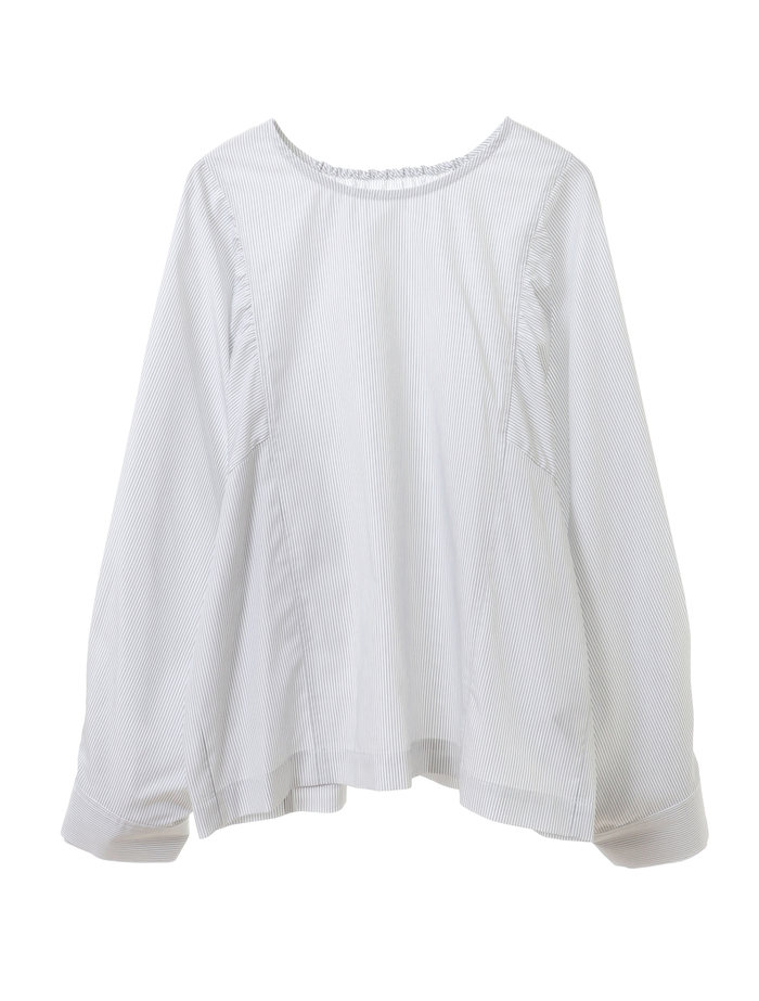 タイプライター２WAYスリーブブラウス 詳細画像 ストライプ 1