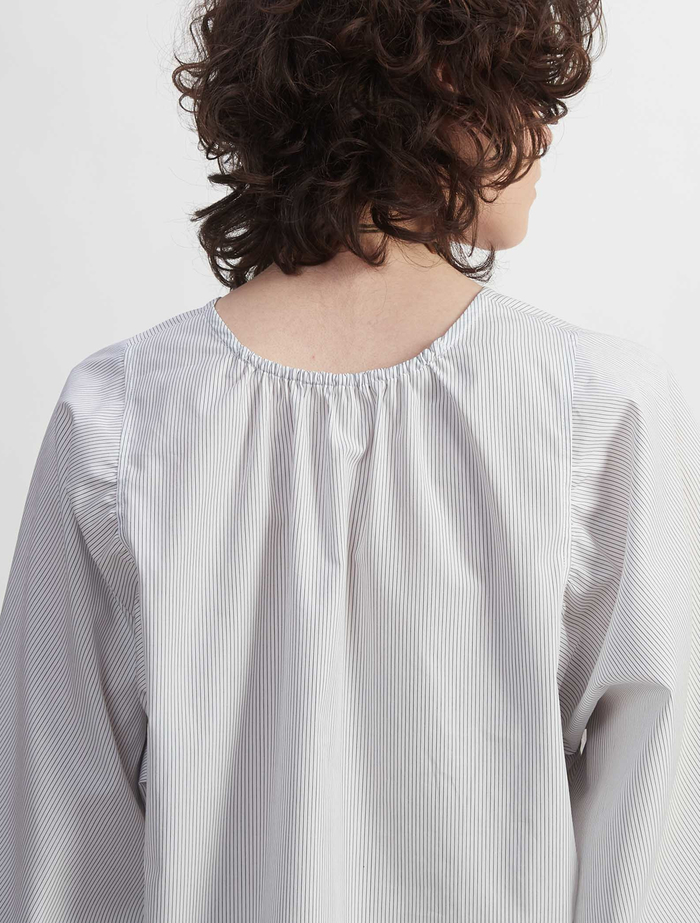 タイプライター２WAYスリーブブラウス 詳細画像 ストライプ 9