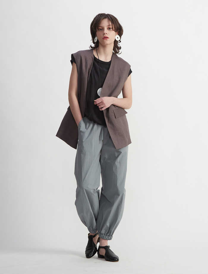 ライトヴィンテージタイプライターナイロンイージーパンツ 詳細画像 ブルーグレー 7