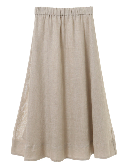 リネンカラミフレアスカート