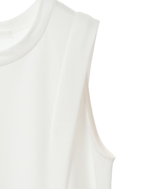 ミニ裏毛アシンメトリーワンピース