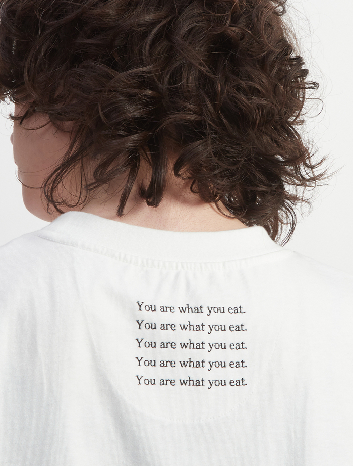 YOU ARE WHAT YOU EAT. T-shirt 詳細画像 ホワイト 3