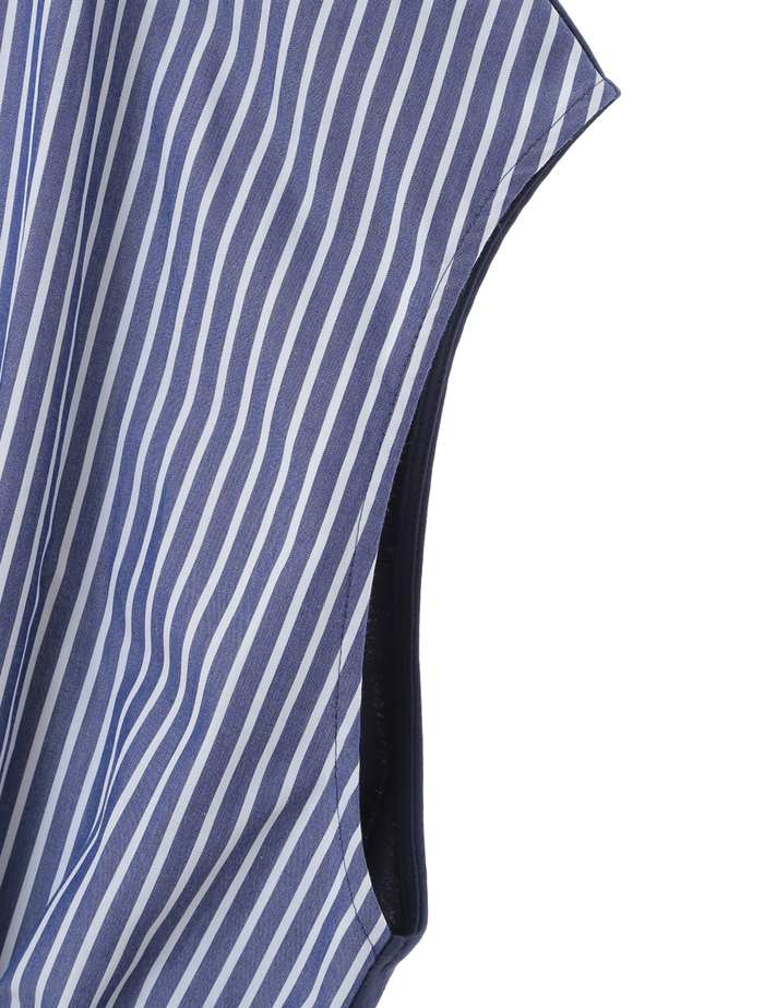 スモッキング刺繍半袖プルオーバー 詳細画像 ストライプ 4