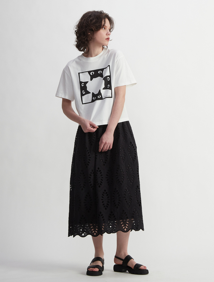 #PetSoundsキャットプリントTシャツ 詳細画像 ホワイト 6