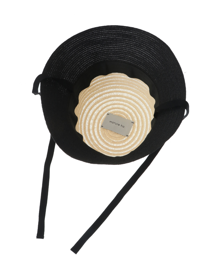 【mature ha./マチュアーハ】abaca raffia braid bucket hat 詳細画像 ナチュラル 7