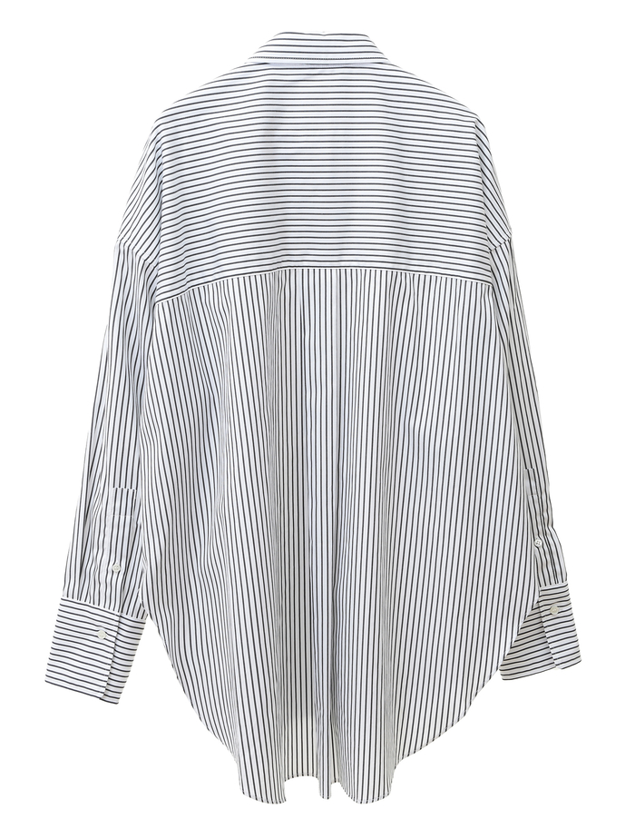 鍵プリントシャツ 詳細画像 白黒ストライプ 6