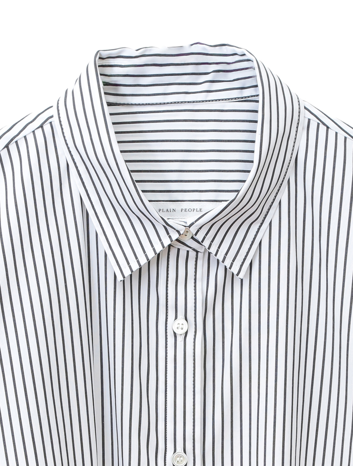 鍵プリントシャツ 詳細画像 白黒ストライプ 7