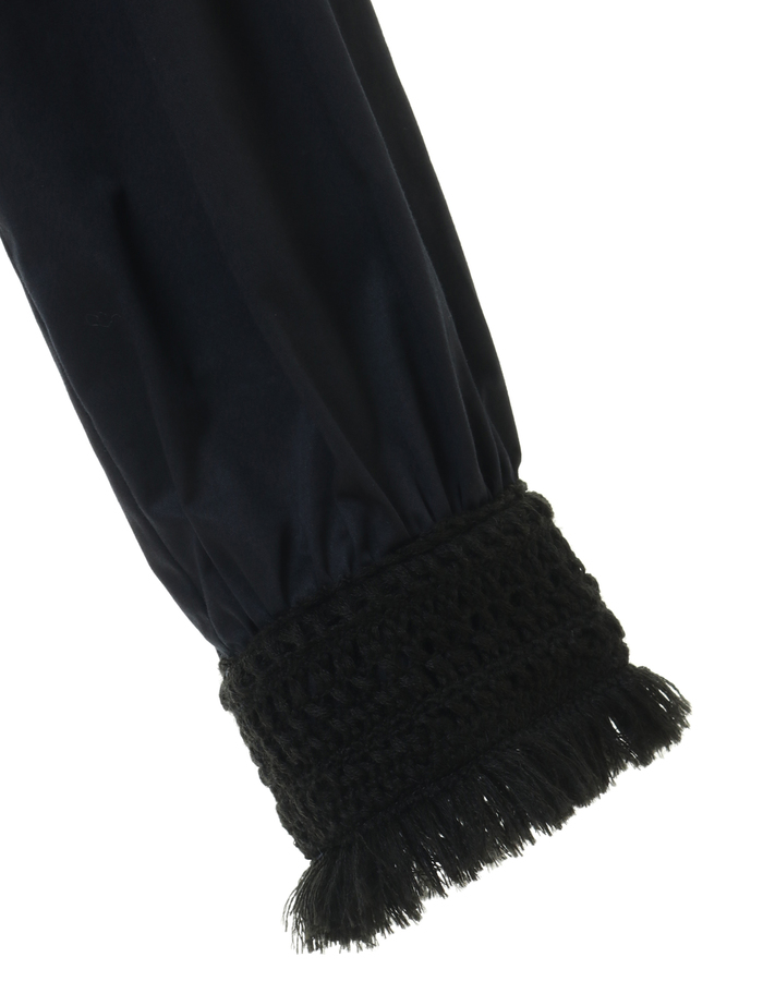 スラブサテンブラウス 詳細画像 ネイビー 4