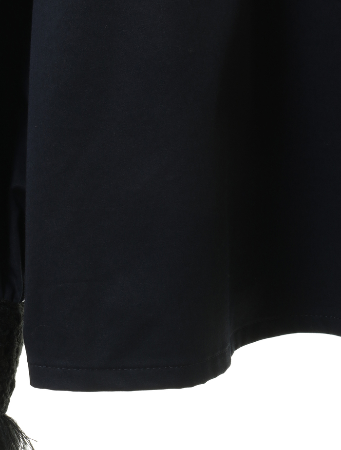 スラブサテンブラウス 詳細画像 ネイビー 5