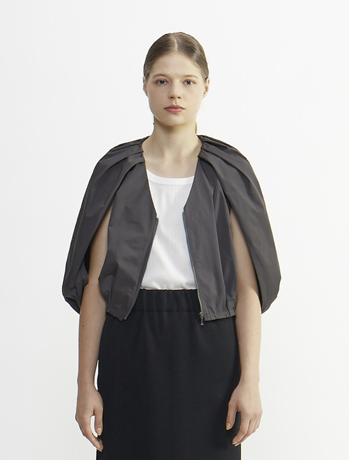 マイクロ強撚ストレッチツイルジャケット 詳細画像 グレー 2