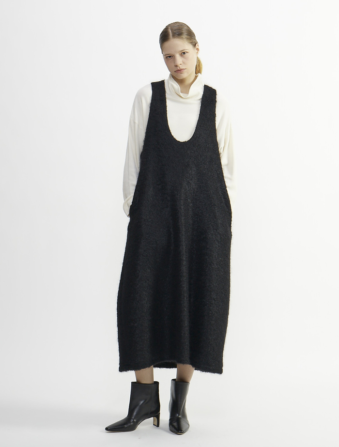 ループインレイUネックジャンパースカート 詳細画像 ブラック 2