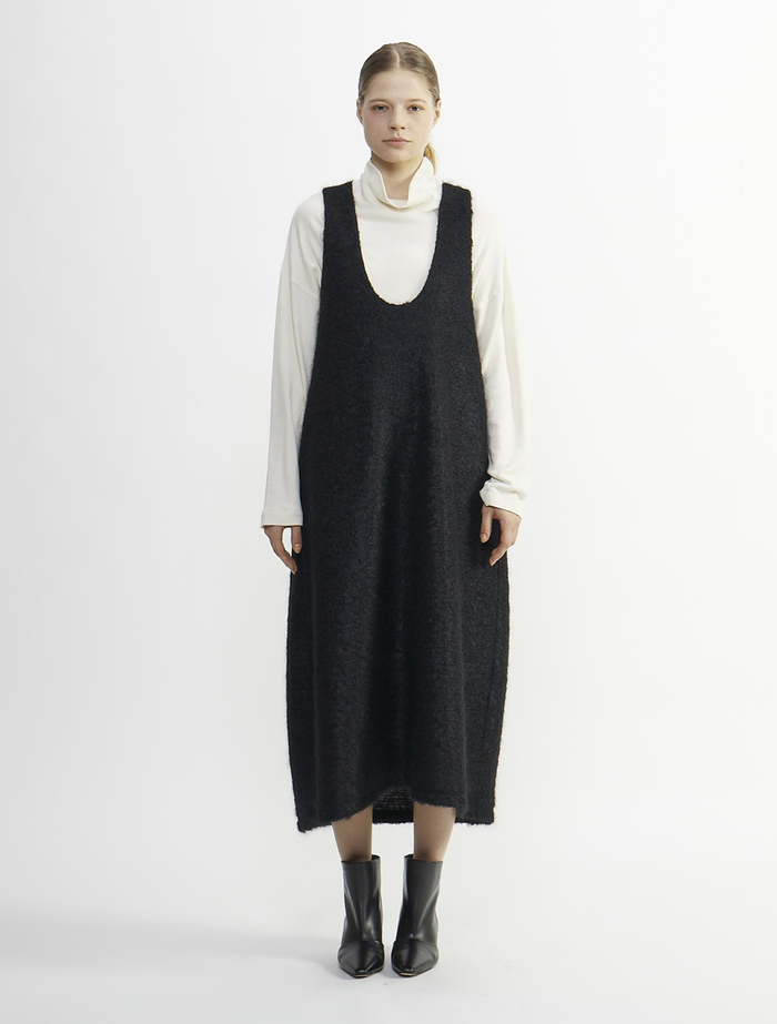 ループインレイUネックジャンパースカート 詳細画像 ブラック 3