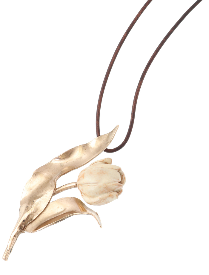 【RENARD BIJOUX/ルナール ビジュー】TULIPネックレス 詳細画像 ブラウン 3