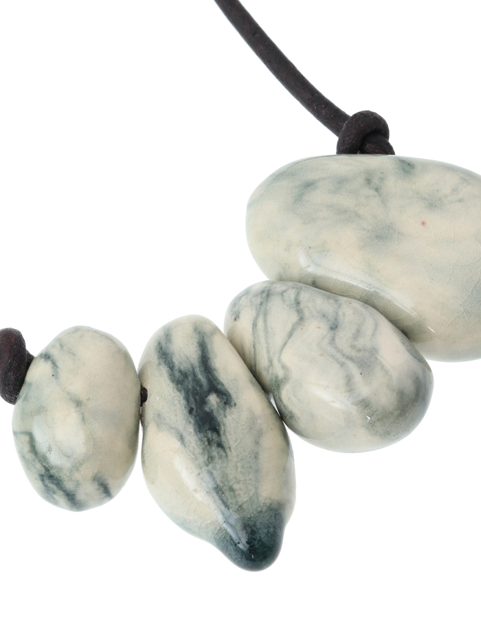 【RENARD BIJOUX/ルナール ビジュー】4 PEBBLES SMALL STONESネックレス 詳細画像 グリーン 6