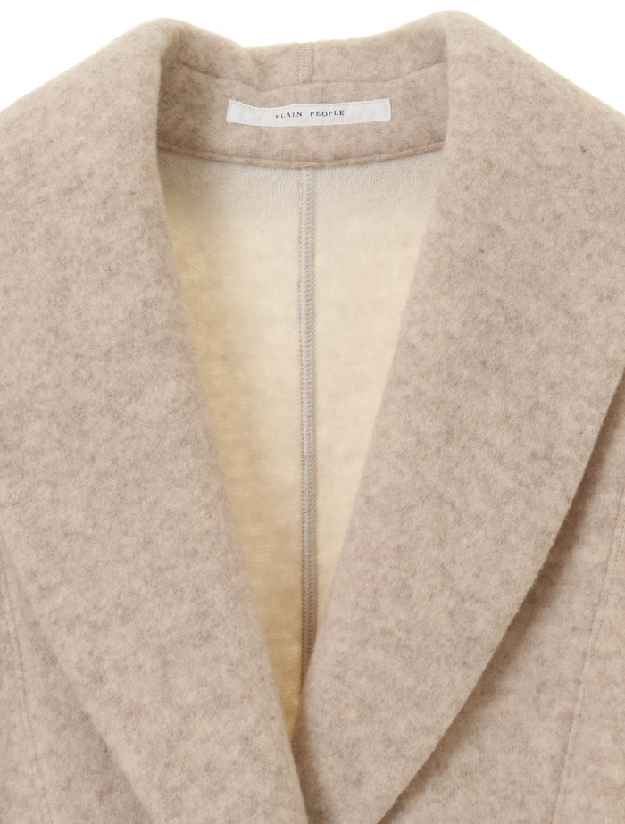 ジロンラムジャージミドルコート 詳細画像 ベージュ 7