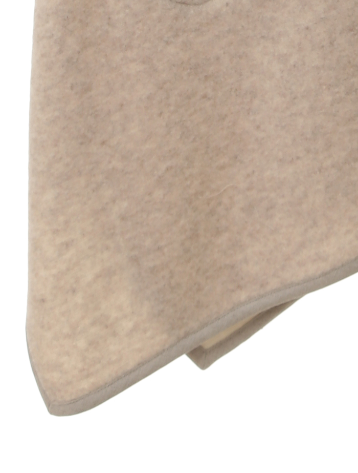 ジロンラムジャージリバーシブルポンチョコート 詳細画像 ベージュ 7