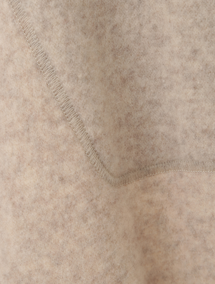 ジロンラムジャージリバーシブルポンチョコート 詳細画像 ベージュ 8