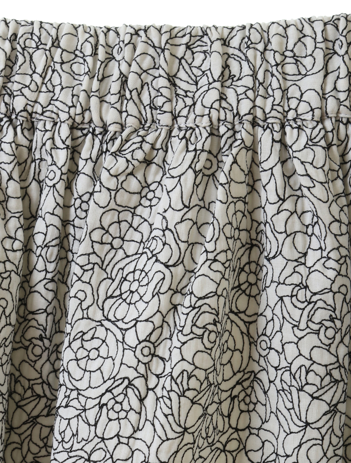 【Mii/ミー】スカート *別注 78BIS/SKIRT MANTOU_EMBROIDERED 詳細画像 ホワイト 6