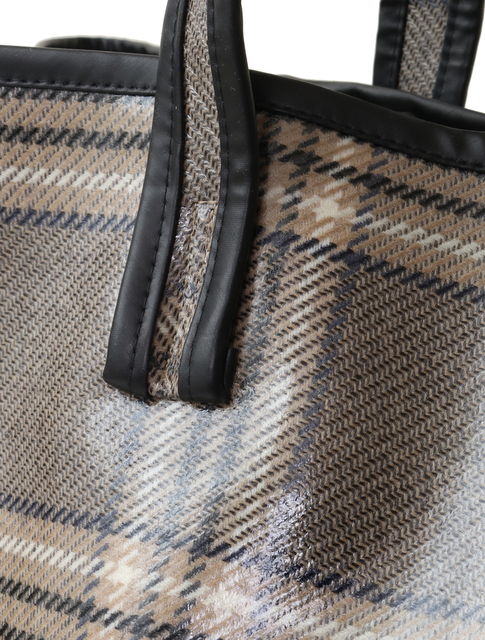 【KASSL EDITIONS/カッスル エディションズ】バッグ/TOTE LACQUER WOOL 詳細画像 チェック 5