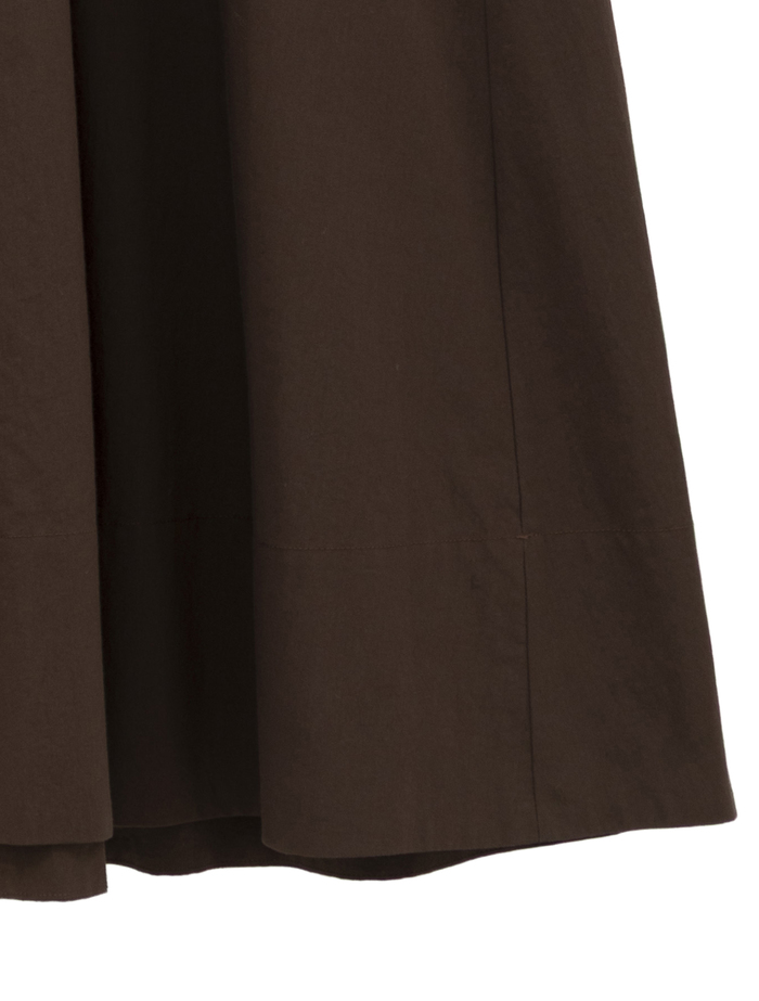 【ESLOW/エスロー】SPECIAL JUNE DEL COTTON TYPEWRITER CURVE SLEEVE DRESS 詳細画像 ダークブラウン 13