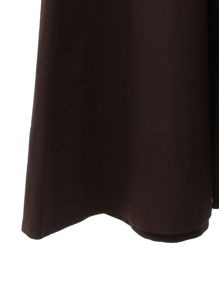 【ESLOW/エスロー】SPECIAL JUNE DEL COTTON TYPEWRITER CURVE SLEEVE DRESS 詳細画像 ダークブラウン 7