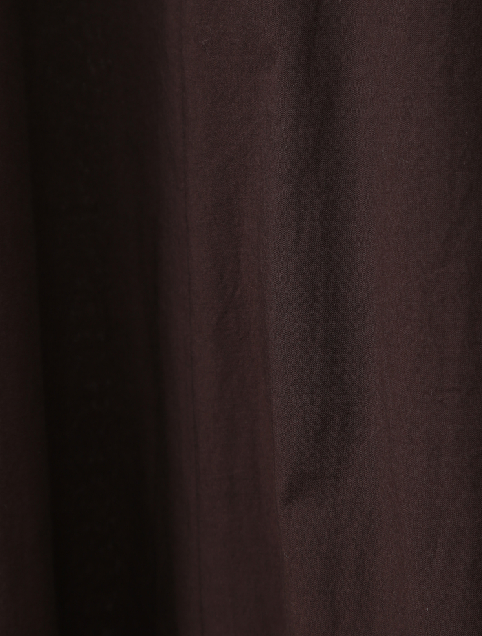 【ESLOW/エスロー】SPECIAL JUNE DEL COTTON TYPEWRITER CURVE SLEEVE DRESS 詳細画像 ダークブラウン 8