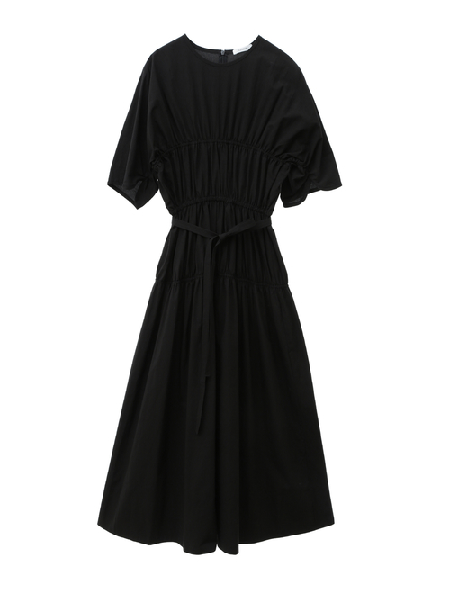 【ESLOW/エスロー】SPECIAL JUNE DEL COTTON TYPEWRITER GATHERED DRESS