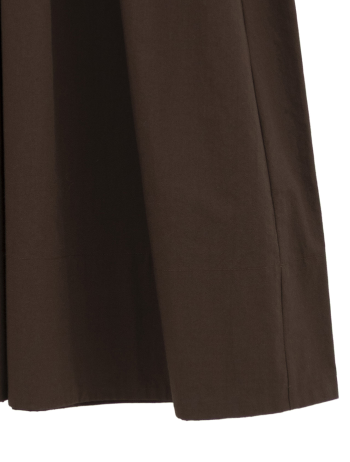 【ESLOW/エスロー】SPECIAL JUNE DEL COTTON TYPEWRITER GATHERED DRESS 詳細画像 ダークブラウン 6