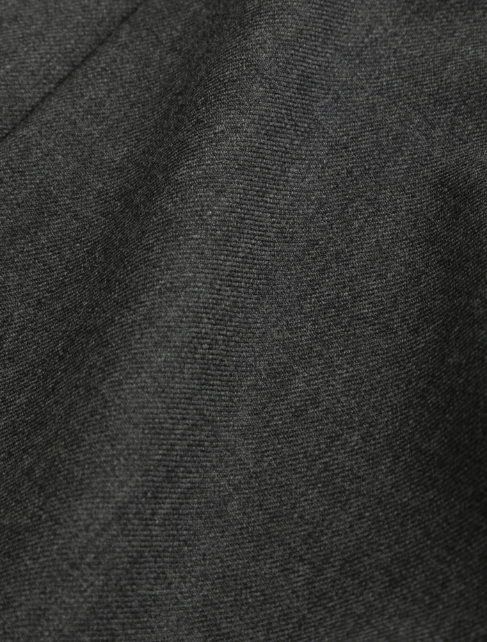 【ESLOW/エスロー】WOOL SAXONY OPENED BACK DRESS 詳細画像 チャコールグレー 6