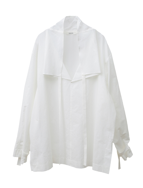 【ESLOW/エスロー】SPECIAL JUNE DEL COTTON TYPEWRITER DRAWSTRING SHIRT