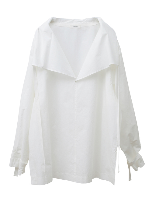 【ESLOW/エスロー】SPECIAL JUNE DEL COTTON TYPEWRITER DRAWSTRING SHIRT