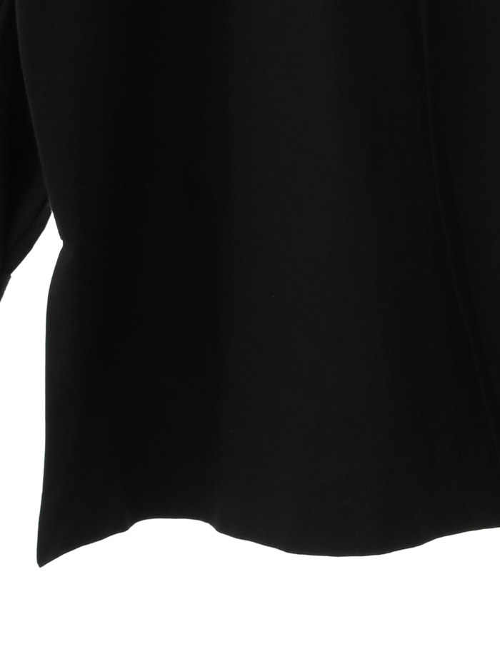 【ESLOW/エスロー】SPECIAL JUNE DEL COTTON TYPEWRITER DRAWSTRING SHIRT 詳細画像 ブラック 5